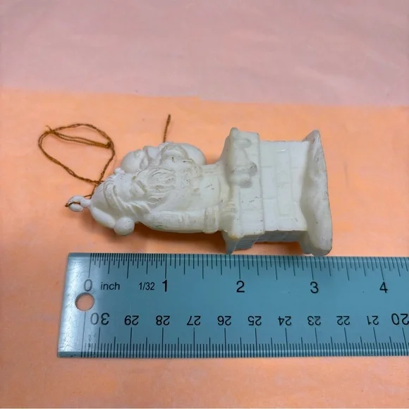 5 pc Vintage Mixed Christmas Ornament Lot - Candy, Bear, Bell - Picture 16 of 16